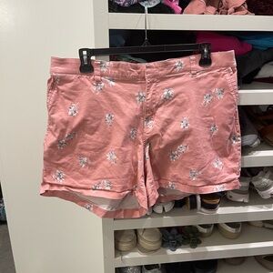 Lane Bryant Pink Shorts with Floral Print